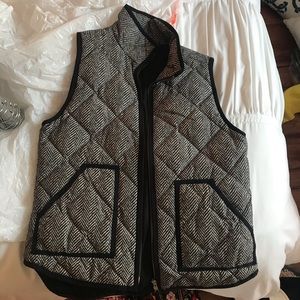 j crew herringbone vest